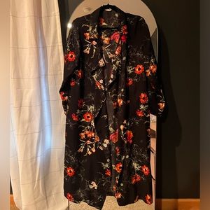 Floral duster. Cute to dress up or with jeans.